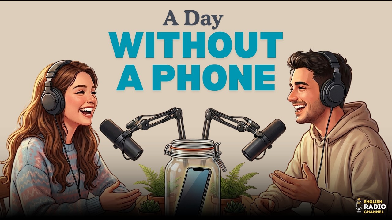One Day Without Phone | English Podcast for Easy English Conversations | Listening Practice