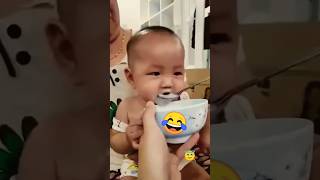 cute baby laughing smiling