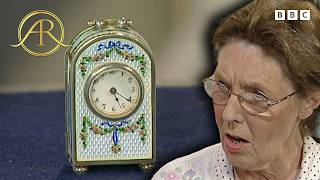 Owner Shocked By Value Of Miniature 1913 Enamel Clock Set Antiques Roadshow Uk