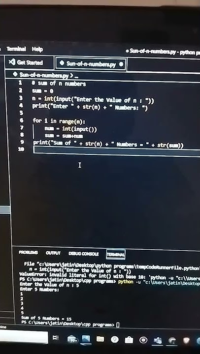 Sum of n numbers in Python 💻 | Using for loop | Mr Techie - YouTube