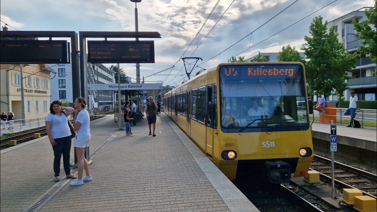 Stadtbahn Stuttgart | Mitfahrt in der U5 von Möhringen Bhf. bis Killesberg im DT8.1-9