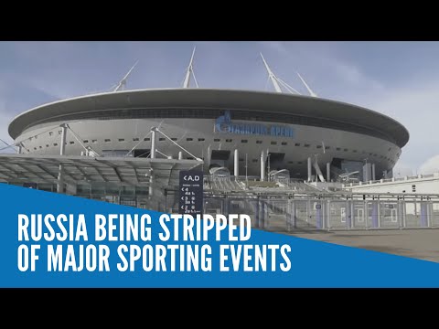 Russia being stripped of major sporting events