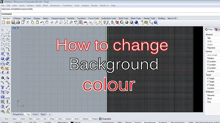 How to change background color in CAD || Rhino software | ADJUST COLOUR