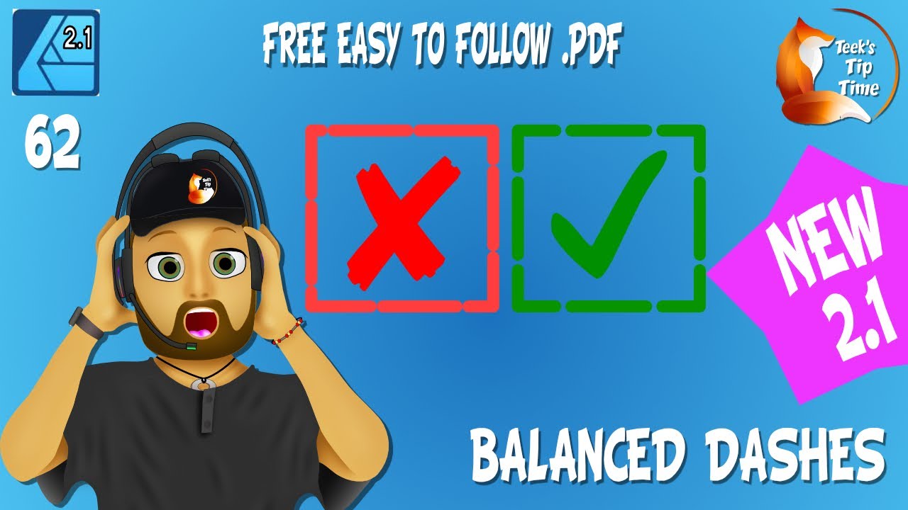 062-AFFINITY DESIGNER - BALANCED DASHES - TEEKS TIP TIME - FREE PDF 4K