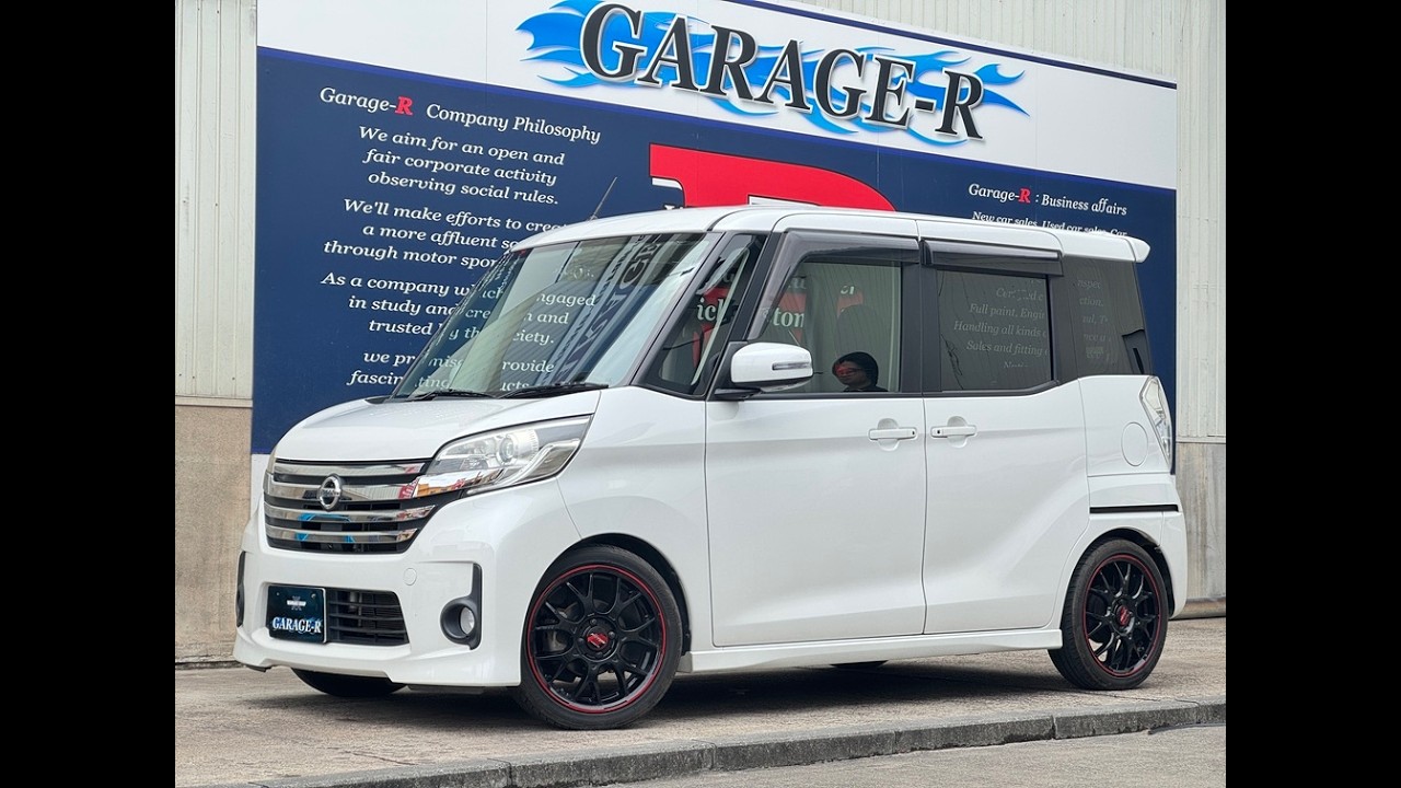 コミ！車検あり　mpv即乗り！充実装備　大阪　マフラーサウンド デイズルークス ハイウェイスターターボ 柿本マフラー ローダウン RMP