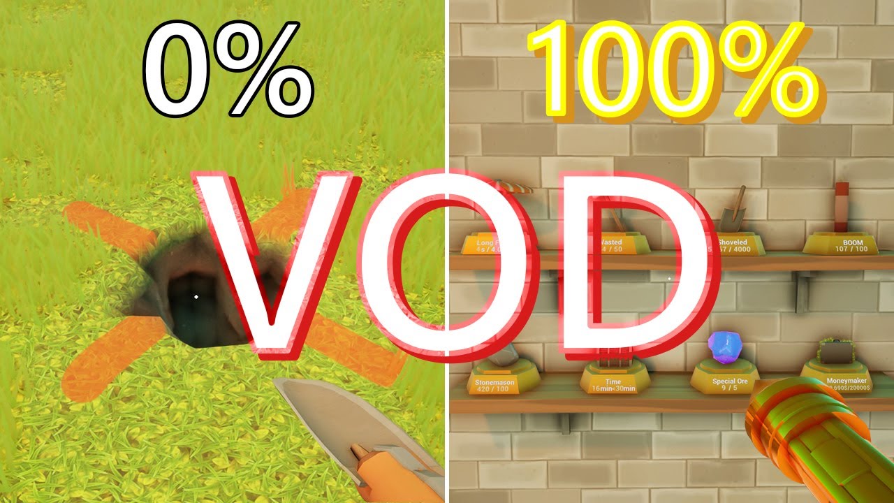 A Game About Digging A Hole | All Achievements | Full VOD