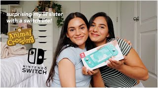 surprising my sister w a switch lite!! screenshot 3