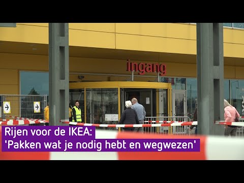 De IKEA is weer open, enorme rij voor winkel
