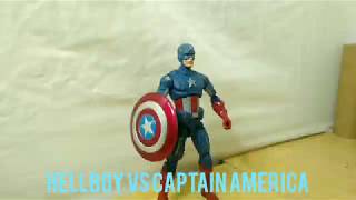 Hellboy vs captain America stop motion Short