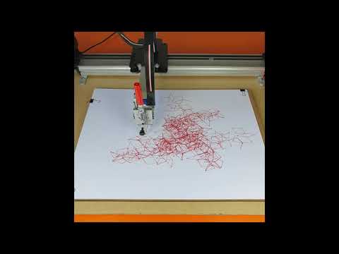 AxiDraw Time Lapse Drawing - Lindenmeyer System - Fractal
