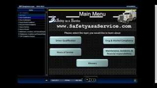 D.O.T and FMCSA Compliance  Training