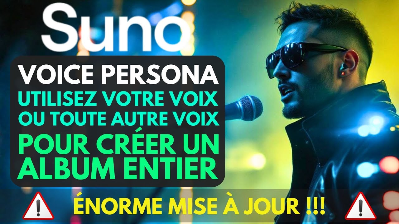 Créez un album complet avec n'importe quelle voix, avec SUNO VOICE COVER : LA MAJ qui change tout !