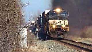 Heavy Smoke On Norfolk Southern Train! Chasing a Big BNSF Train! Huge CSX Manifest Train + More! DPU