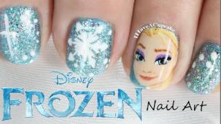 nails frozen nail elsa designs disney toes pretty cute anna unas long nailart