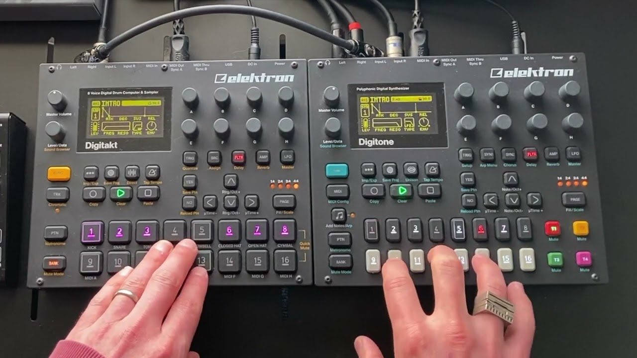 O-Coast Loops in Digitakt with Digitone Hardware Jam
