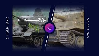 1 Tiger Tank vs 50 T-34s - A True Story