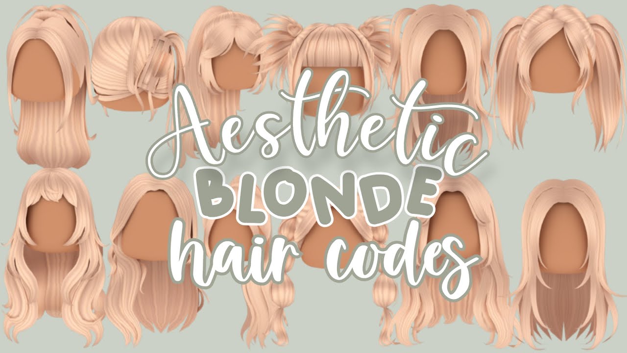 Aesthetic Blonde Hair Codes For Roblox & Bloxburg 