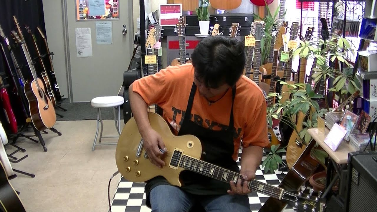Burnyバーニーゴールドレスポールギター Burny バーニー Les Paul Custom レスポール カスタム エレキ
