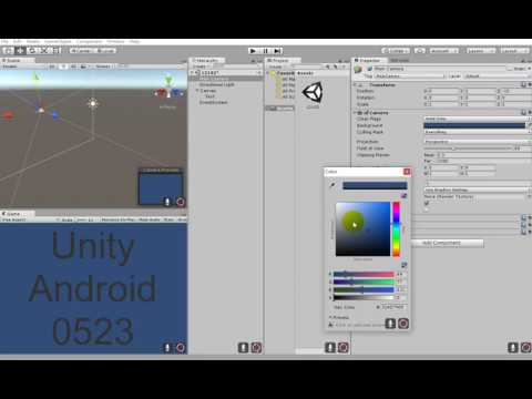 「小蔡甲雞腿-Unity教學」Unity Android Set up tutorial-3-小專案建立測試