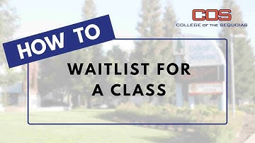 How To Wait List For A Class