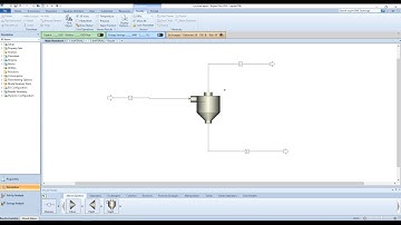 ASPEN Plus: solid gas separation through a cyclone particle size distribution