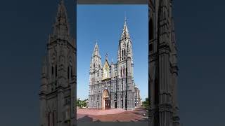 bts shooting a church architecture in Vietnam