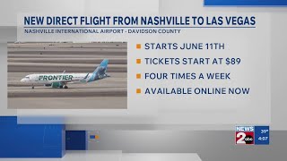 New direct flight from Nashville to Las Vegas