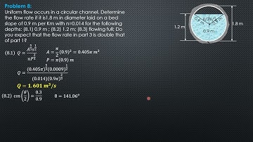 OPEN CHANNELS, Example 8