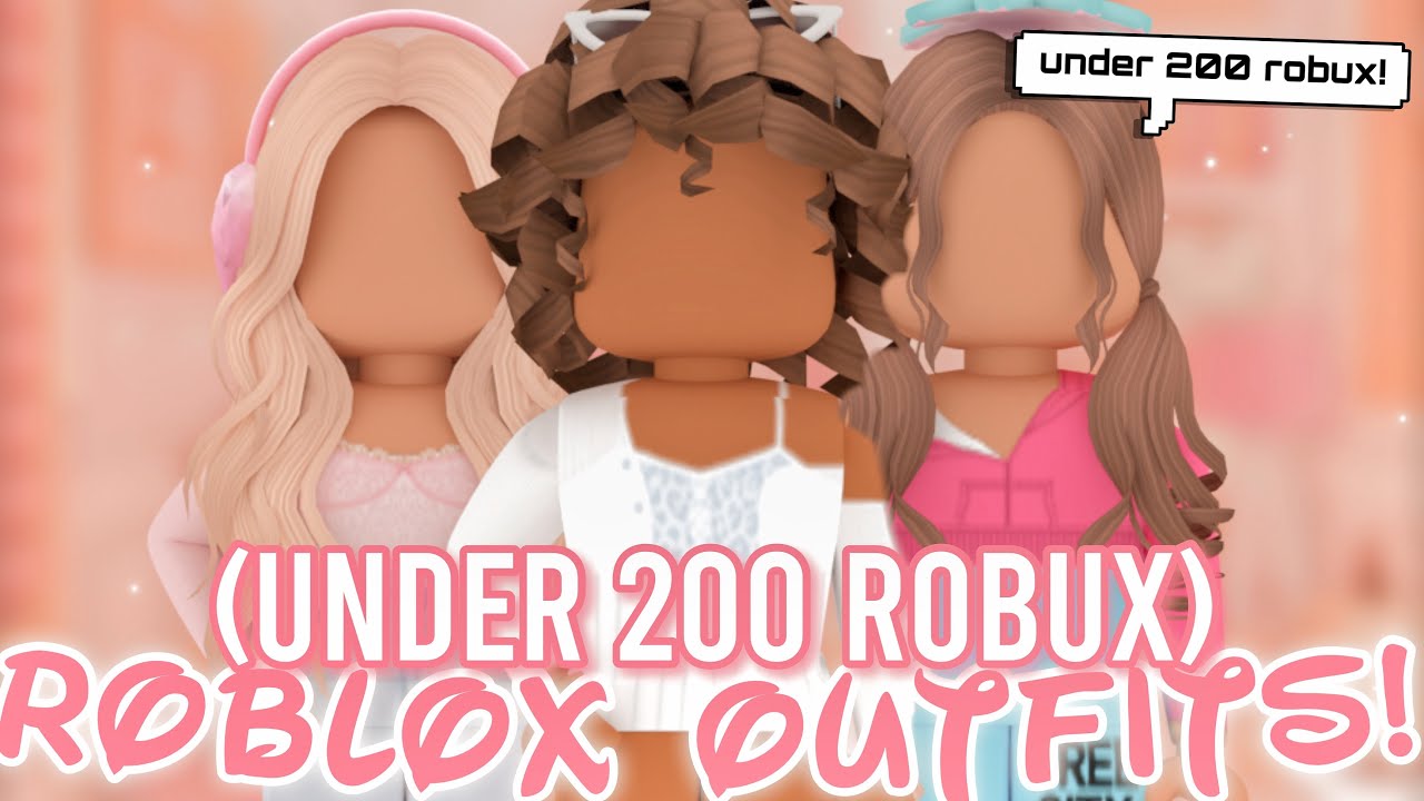 Aesthetic Roblox Outfits UNDER 200 ROBUX! *WITH CODES + LINKS ...