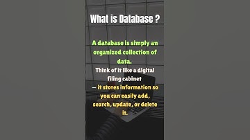 What is a Database? | Database Explained in 60 Seconds
