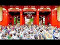 4K【浅草熱狂!】三社祭の神輿渡御 仲見世 浅草寺 2023 東京 Japan