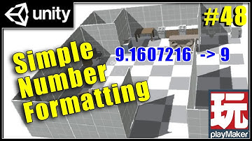 Simple number rounding and formatting - Beginner Unity Playmaker Tutorial