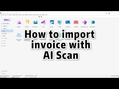 How to import invoice with AI Scan 如何使用 AI Scan 导入发票 | SQL Accounting ...