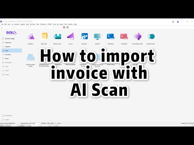 How to import invoice with AI Scan | SQL Accounting