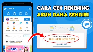 Cara Melihat Nomor Rekening Dana Kita || Cek Nomor Rekening Dana Sendiri