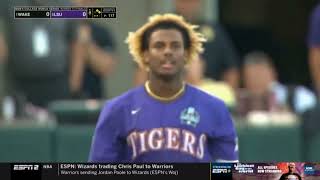 Famous Tre Morgan Great Play vs Wake Forest 2023 CWS Semi-Final LSU Baseball-LSU Sports Radio Network Call Profile
