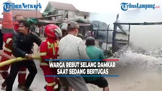 Viral Action of Residents Seizing Fire Hose While on Duty