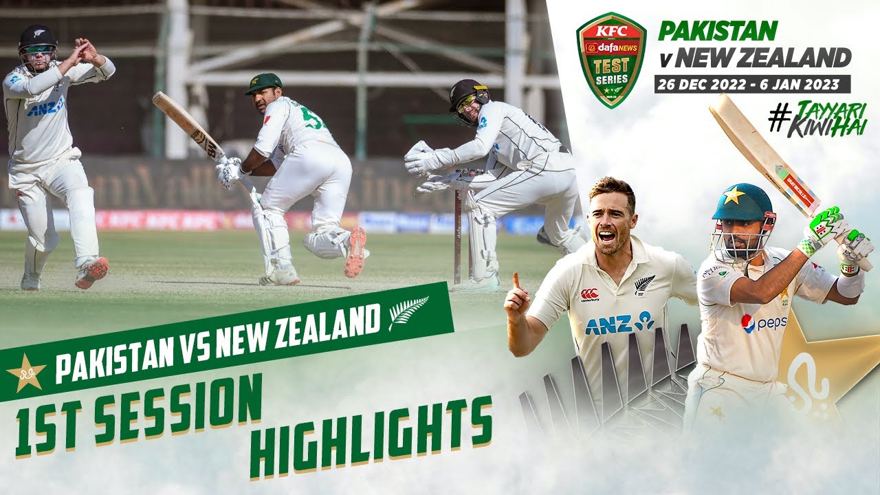 1st Session Highlights | Pakistan vs New Zealand | 1st Test Day 5 | PCB ...