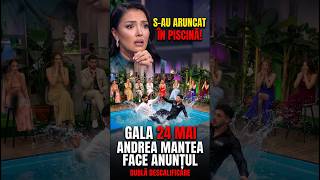 🤯S-au Aruncat În Piscină | DUBLĂ DESCALIFICARE❌ #casaiubirii #kanald #eliminare #shorts