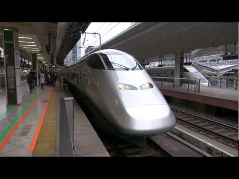 120226 E3系2000番台つばさ+E4系MAXやまびこ 東京駅 発車