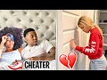 Cheating With The Door Locked Prank On My GF!