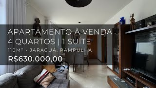 Apartamento 110m² de 4 Quartos e 1 Suíte c/ Varanda em Prédio de 2 Apartamentos por Andar no Jaraguá