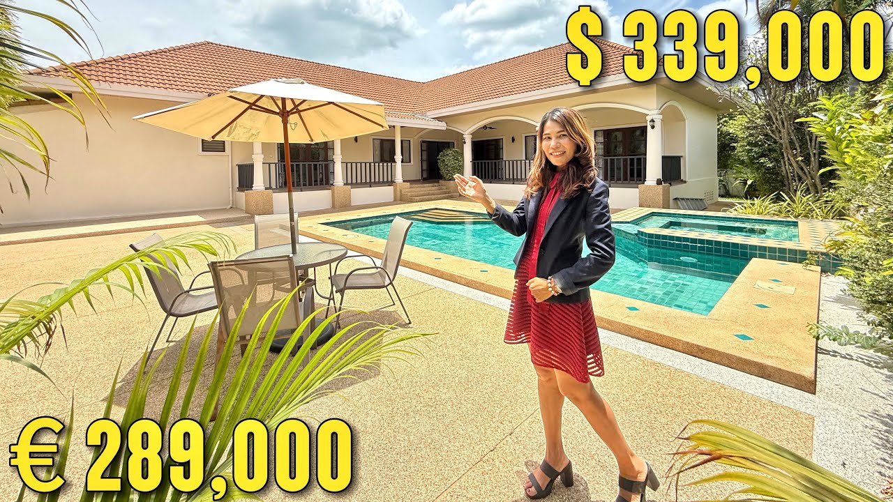 Great Value 3 Bed Villa in hua Hin plus maid ‘s room Just 6 min To Beach