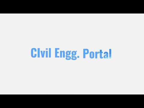 Channel Intro ||Civil Engineering portal ||