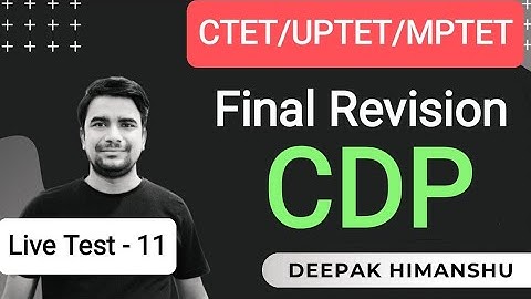 #11. CDP New Pattern 2021-22 Practice I Deepak Himanshu