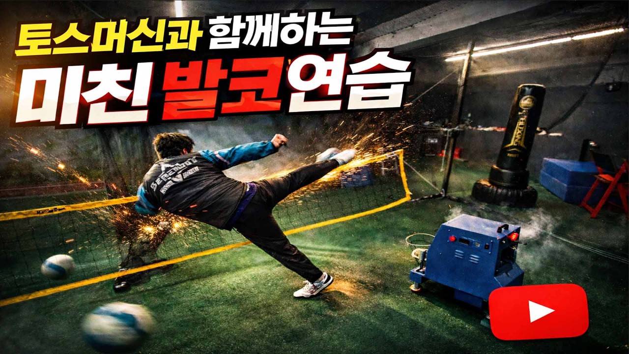 당신의 발코공격 스쿼드족구토스머신이 책임집니다... 송관장님의 비장의 연습방법 공개!