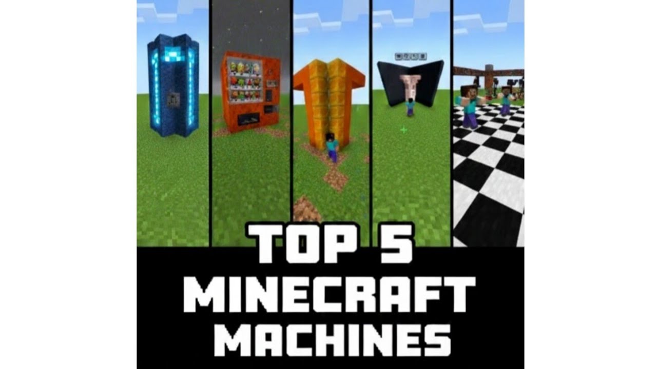 "🤯 TOP 5 Minecraft Machines YOU NEED TO BUILD! (Redstone)