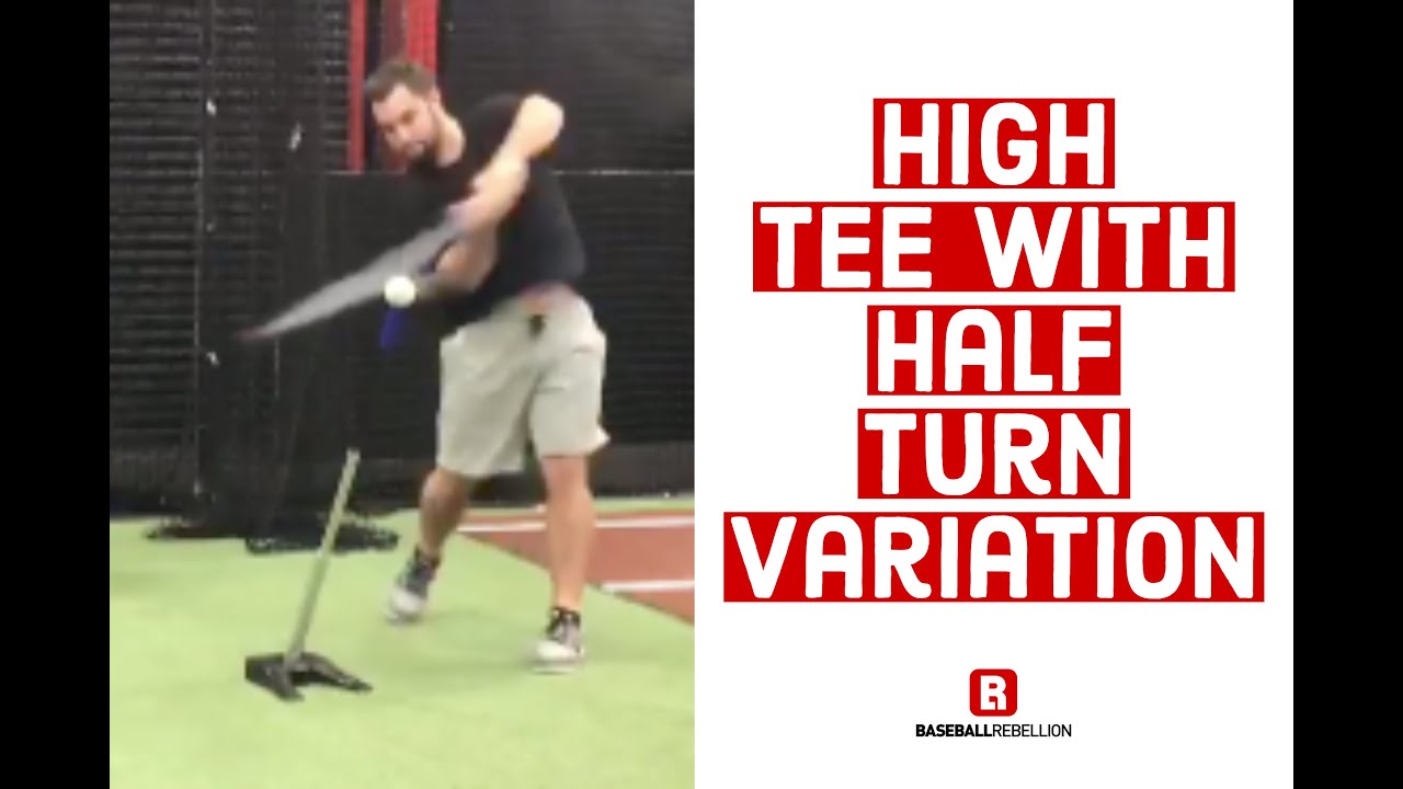 High Tee Drill with Half Turn Variation - Baseball Rebellion