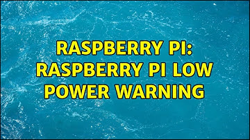 Raspberry Pi: Raspberry Pi Low Power Warning