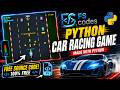 Python Car Racing Game | Free Source Code 🚗💨 | Pygame Project 2026